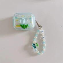 花卉圖案耳機殼適用於Airpods - 無色 - 查看 5