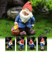 Mini Gonk Garden Set, 7pcs Gonk Resin Statue - Multicolor - View 6