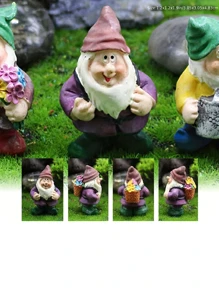 Mini Gonk Garden Set, 7pcs Gonk Resin Statue - Multicolor - View 8