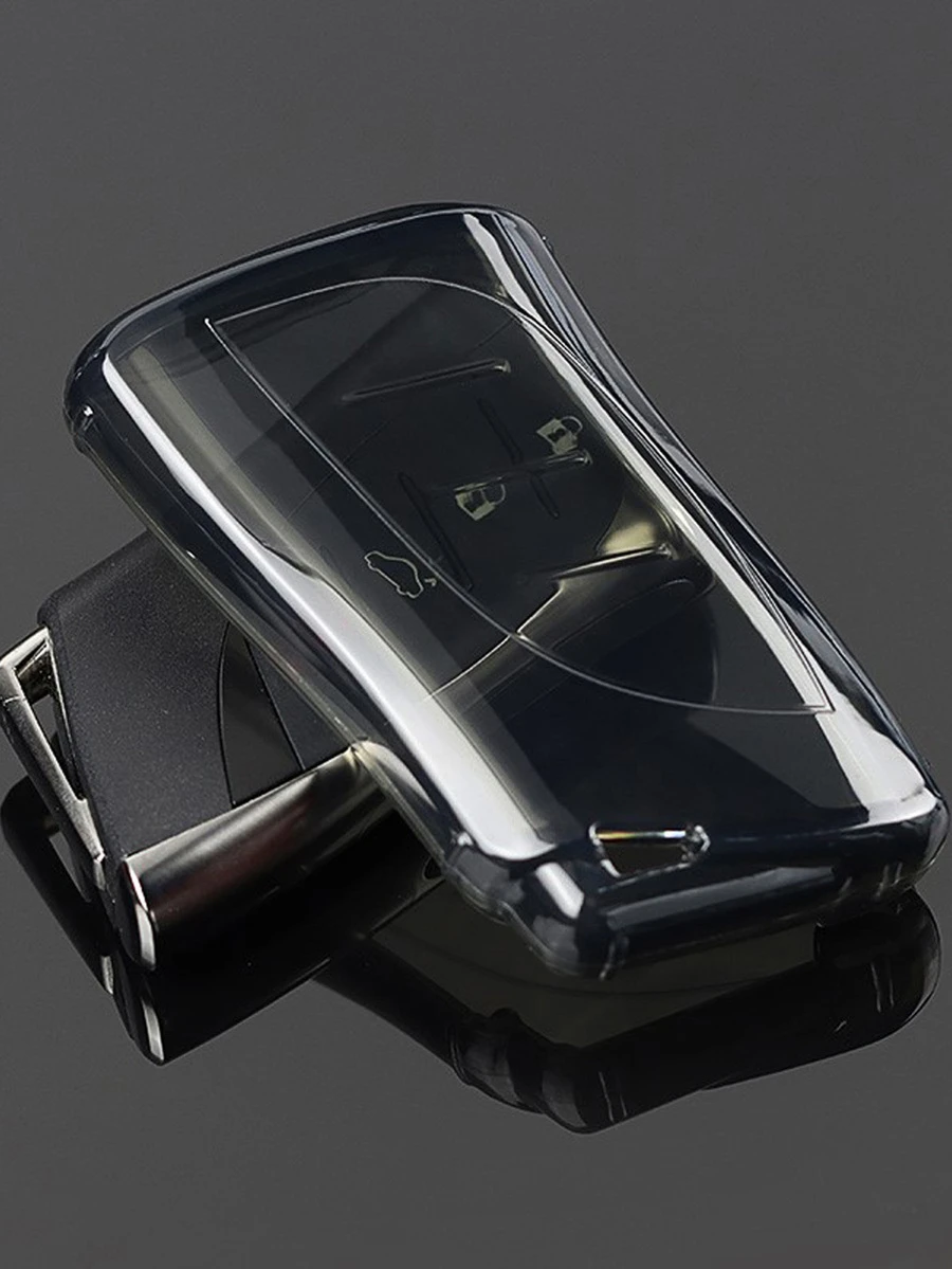 Funda de llave de coche TPU compatible con Lexus - Negro - Ver 1