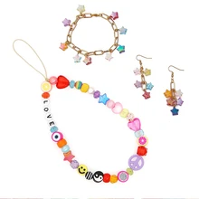 40入組AB顏色星形亞克力珠子DIY珠寶製作適用於手環,項鍊,吊墜,手工串珠 - 白色 - 查看 4