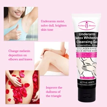 Gel limpiador blanqueador de axilas, 1 pieza Crema corporal de hidratación profunda - Blanco - Ver 5