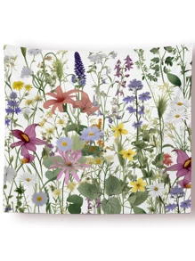 1入組花朵圖案掛毯,現代織物掛毯海報掛飾適用於臥室審美 - 彩色 - 查看 1