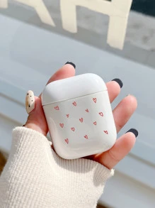 1 个彩色心形印花耳机盒（兼容 Airpods 1/2） - 彩色 - 查看 3