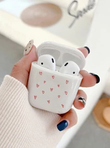 1 个彩色心形印花耳机盒（兼容 Airpods 1/2） - 彩色 - 查看 4