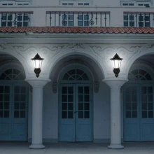 2pcs Led Waterproof Solar Wall Lamp Hexagonal Outdoor Solar Lamp For Garden - Black - View 4