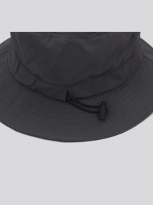 1 件男女通用纯色时尚渔夫帽，适合户外旅行休闲男士太阳帽夏季帽子，适合徒步旅行和钓鱼等夏季户外活动 - 灰色 - 查看 5