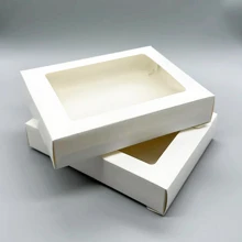 2pcs Clear Gift Box,Christmas - White - View 7