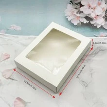 2pcs Clear Gift Box,Christmas - White - View 8