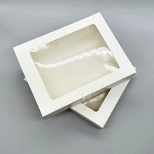2pcs Clear Gift Box,Christmas - White - View 6