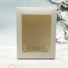 2pcs Clear Gift Box,Christmas - White - View 4