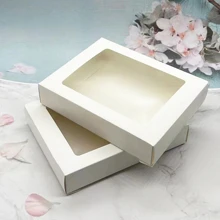 2pcs Clear Gift Box,Christmas - White - View 2