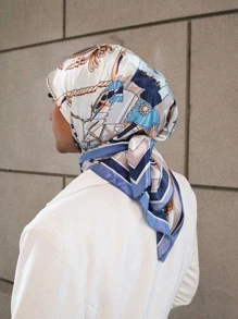 1 Khăn Satin Phong Cách Bohemian Hình Dạng Hình Học Mềm Mại & Mịn Màng Cho Cuộc Sống Hàng Ngày - Nhiều màu - Xem 1