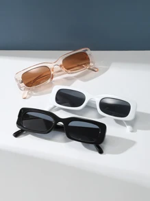 3 cặp kính râm thời trang nữ khung vuông để trang trí hàng ngày - Nhiều màu - Xem 2