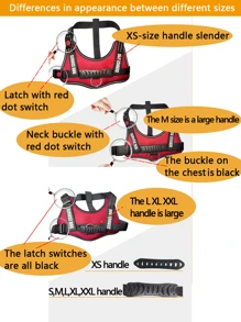 1入組字母貼飾寵物背帶適用於狗狗適用於戶外 - 綠色 - 查看 7