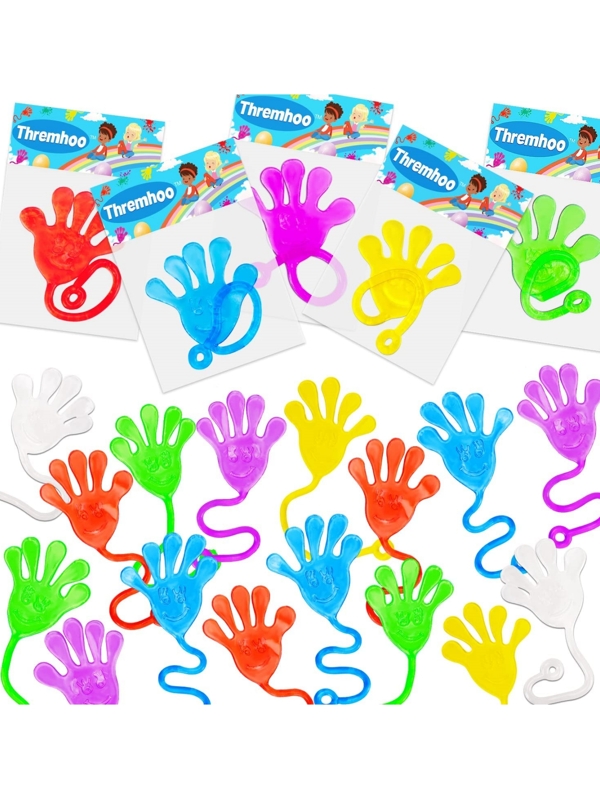 10pcs Kids Funny Sticky Hand, Sticky Finger Toy Palm Elastic Sticky ...