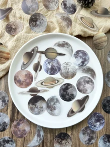 40 piezas Pegatinas con diseño de planetas, pegatinas vintage DIY para estudiantes, útiles escolares, vuelta al colegio