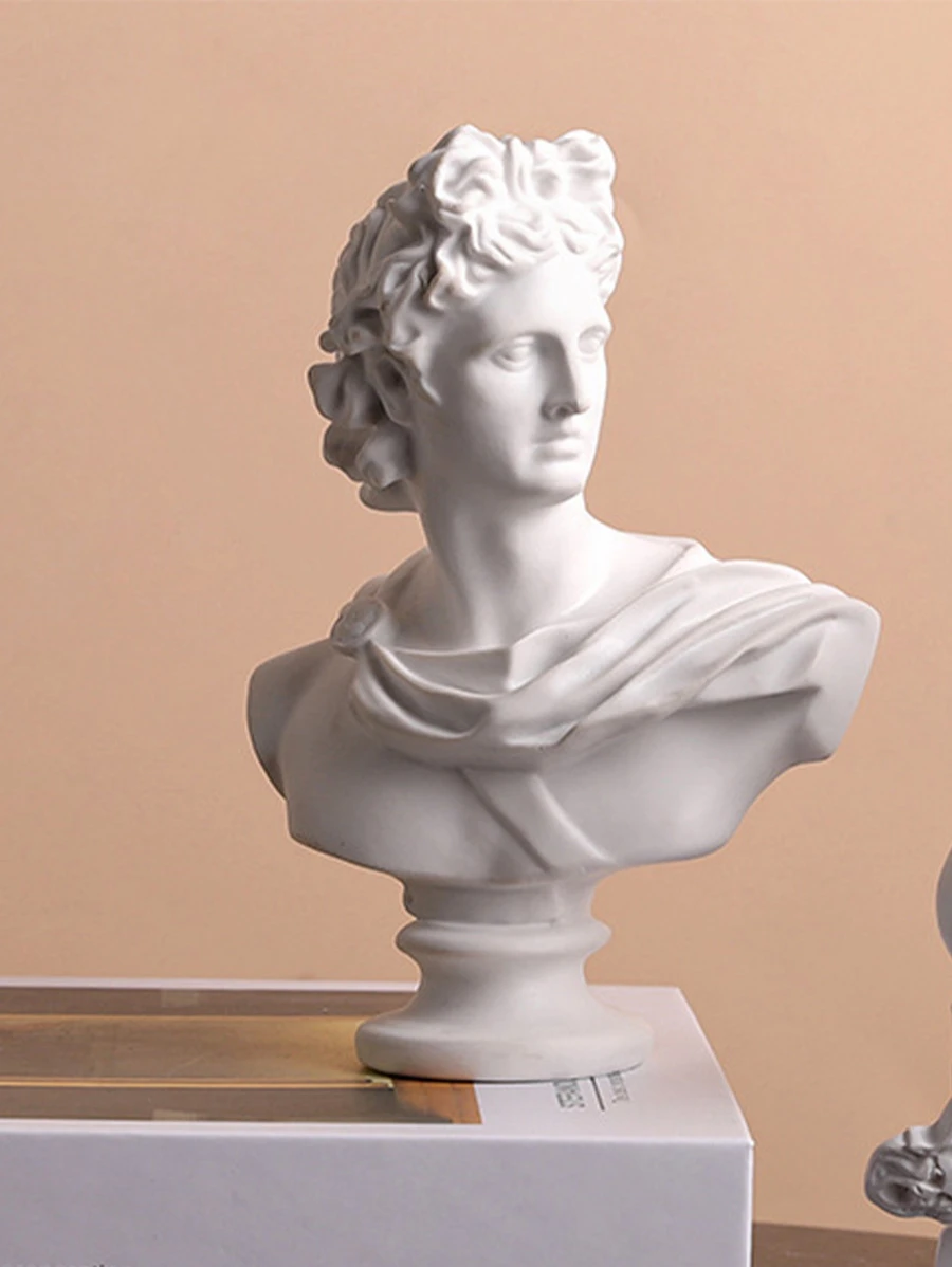 1 件人物设计装饰工艺品最佳礼物 - 白色 - 查看 1