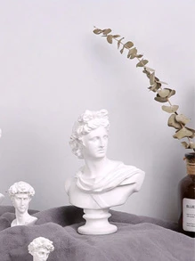 1 件人物设计装饰工艺品最佳礼物 - 白色 - 查看 4