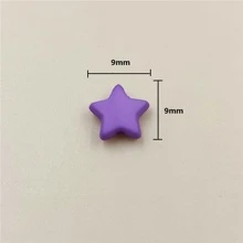 50入組9mm素色亞克力五尖星星珠子 - 彩色 - 查看 5