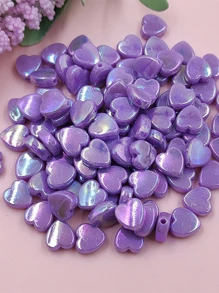 50入組/套心DIY首飾配件 - 紫色 - 查看 5