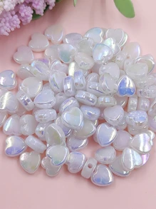 50 piezas/set Accesorio de joya DIY cuenta - Blanco - Ver 5