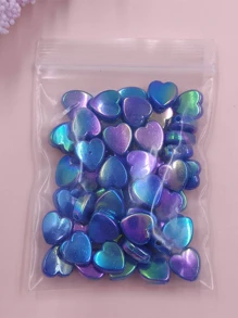 50入組/套心DIY首飾配件 - 寶藍色 - 查看 6