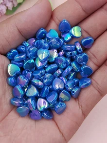 50入組/套心DIY首飾配件 - 寶藍色 - 查看 2