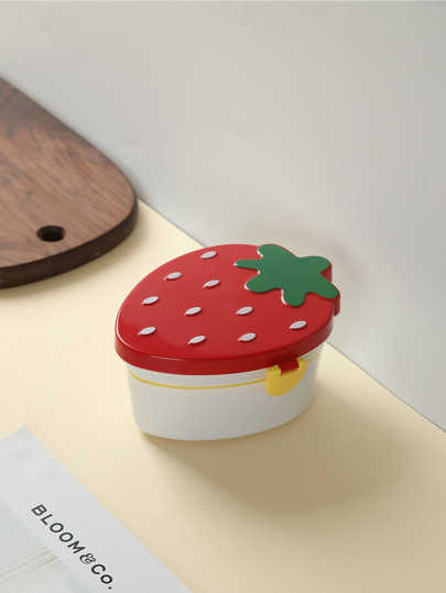 1pc Strawberry Shaped Lunch Box