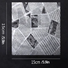 100pcs Baking Printed Greaseproof Paper Square English Newspaper Sandwich Tray Spread Greaseproof Pad Air Fryer Kitchen Air Fryer Liners Air Fryer Paper Airfryer Air Frier