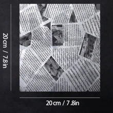 100pcs Baking Printed Greaseproof Paper Square English Newspaper Sandwich Tray Spread Greaseproof Pad Air Fryer Kitchen Air Fryer Liners Air Fryer Paper Airfryer Air Frier