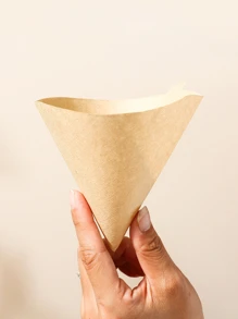 40张纯色咖啡滤纸学校用品返校 - 白色 - 查看 3