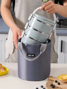 Túi ăn trưa - Xám - Xem 2