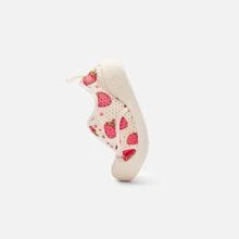 Balabala 夏季女童草莓印花帆布鞋春秋季儿童透气网眼一脚蹬平底鞋低帮学生鞋 - 紅白色 - 查看 5