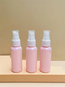 Reusable Spray Bottle, 3pcs Pink 50ML Portable Bottle For Travelling - Baby Pink - View 1