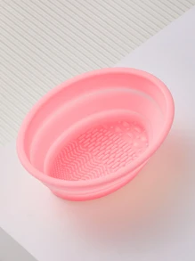 1 bát đựng cọ trang điểm bằng silicon gấp gọn - Dụng cụ vệ sinh di động Etercycle dành cho cọ, bông phấn và mút trang điểm, quà tặng kèm theo. - Nhiều màu - Xem 2