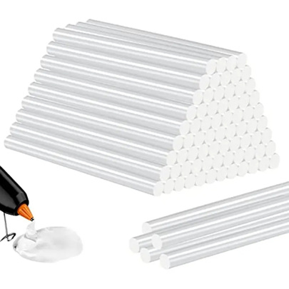 عصي لصق ساخنة صغيرة 30قطعة بطول 0.27 في 5.9 انش، مناسبة مع معظم بنادق الغراء الساخنة،متعددة الاستخدامات، مناسبة للفنون والحرف اليدوية ومعظم مشاريع اللصق الأخرى، شفافة.