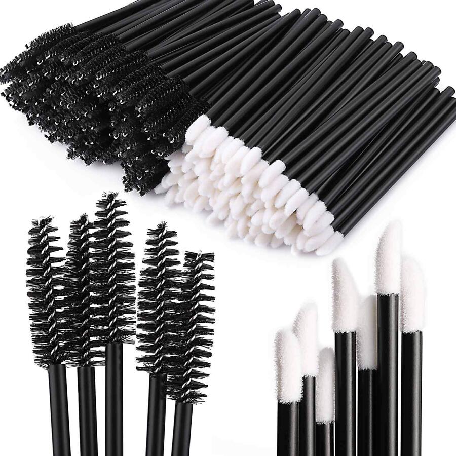 Eyelash Brush And Lip Brush, 100pcs Professional Makeup Brush For Women,Brush Set,Makeup Brush Kit,Make Up Brush Set,Make Up Set Complete,Makeup Brush Set,Complete Makeup Kit,Brush Kit,Brushes Makeup Set,Makeup Gift Set,Giveaways,Professional Makeup Brushes,Complete Makeup Set - Black - View 1
