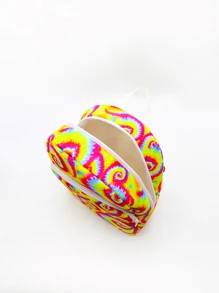 Kids' Tie-dye Color Block Backpack, Lightweight, Suitable For School - Multicolor - View 3