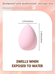 Makeup Sponge, 3pcs Beauty Cosmetic Foundation Cosmetic Sponge Makeup Blender Suitable For Cream & Powder Concealer,Makeup,Cheap,Room Decor,Vanity,Travel,Bedroom,Makeup Accessories,Puff,Makeup Blender,Powder Puff,Makeup Sponge - Multicolor - View 8