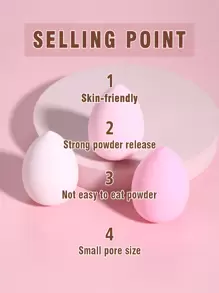 Makeup Sponge, 3pcs Beauty Cosmetic Foundation Cosmetic Sponge Makeup Blender Suitable For Cream & Powder Concealer,Makeup,Cheap,Room Decor,Vanity,Travel,Bedroom,Makeup Accessories,Puff,Makeup Blender,Powder Puff,Makeup Sponge - Multicolor - View 7