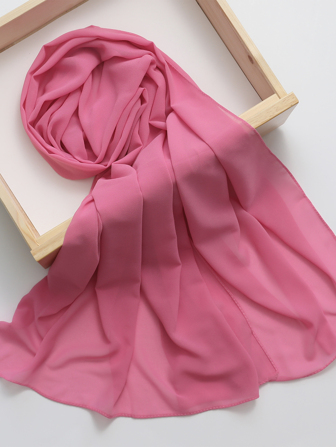 Solid Chiffon Scarf For Daily Life For Outdoor And Traveling
