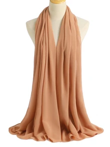 1 Chiếc Khăn Voan Chắc Chắn Cho Cuộc Sống Thường Ngày Ngoài Trời Tất Cả Các Mùa - Cà phê nâu - Xem 2