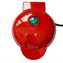 Mini Waffle Maker Small Round/Circular Breakfast Waffle Maker Machine 110v - Red - View 4