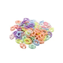 50 piezas de color mixto acrílico enlace cadenas , ideal para la fabricación de joyas de bricolaje