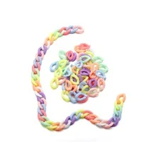 50 piezas de color mixto acrílico enlace cadenas , ideal para la fabricación de joyas de bricolaje