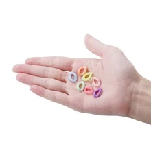 50 piezas de color mixto acrílico enlace cadenas , ideal para la fabricación de joyas de bricolaje