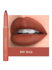 HANDAIYAN 二合一哑光唇线笔/唇膏，防晕染，持久显色，顺滑易涂，适合派对、度假、旅行、露营、情人节、音乐节等场合，净含量1克 - 09 Jerez - 查看 2