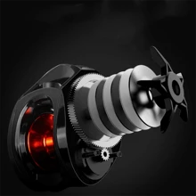 1pc AC2000 Lightweight Spool 6.3:1 Gear Ratio Baitcasting Fishing Wheel Left/Right 8kg Max Drag Saltwater Left/Right Fishing Reel - Red - View 6