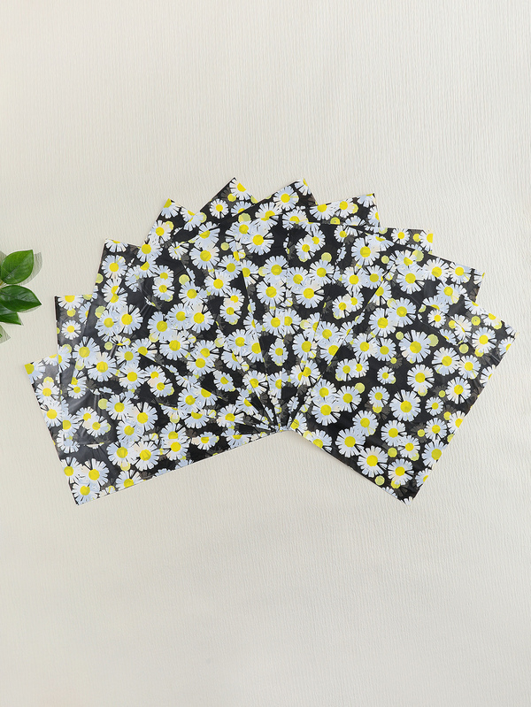 10pcs Daisy Print Gift Wrapping Bag